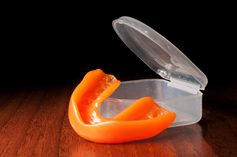 Image showing an orange sports mouthguard