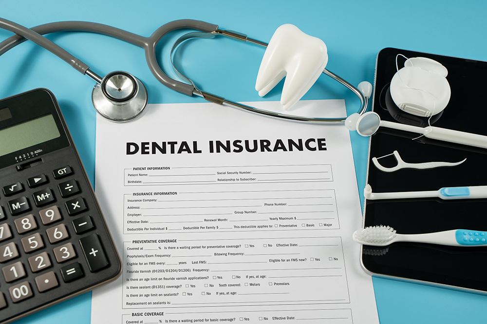 Image showing a dental insurance form